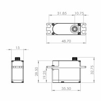 Servoset: 3x HV9767 - 1x HV9780 - HV Digital Servo - 1x Getriebefett und MKS Sticker