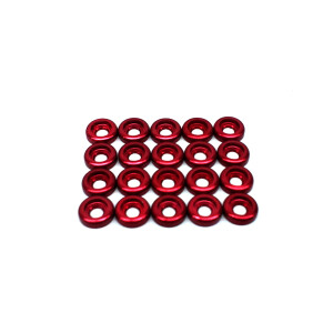 LX0221 - Frame C Washer M2,5 - Red - 20pcs