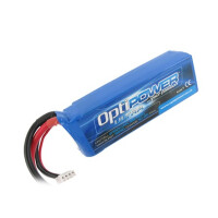 OptiPower Ultra 50C Lipo Cell Battery 2150mAh 3S 50C