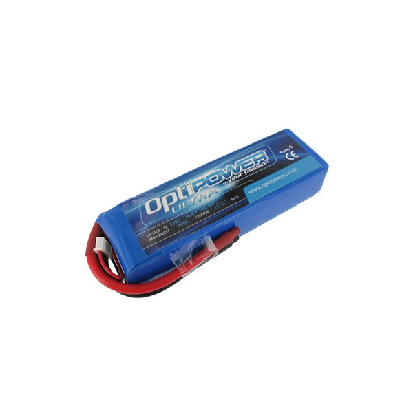 OptiPower Ultra 50C Lipo Cell Battery 3300mAh 4S 50C