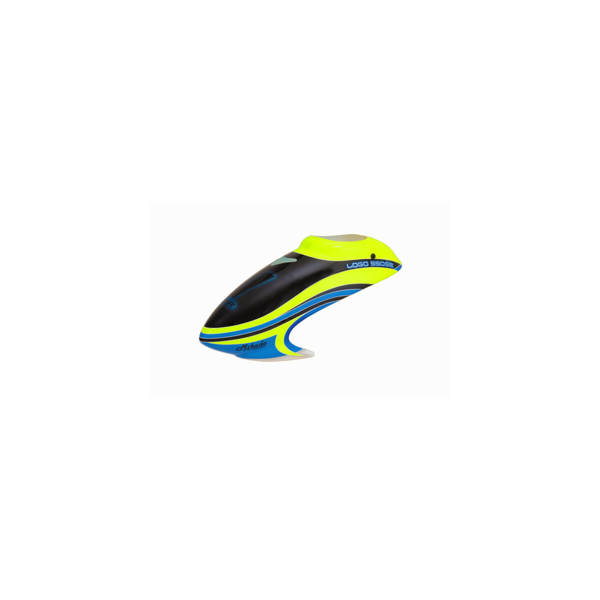 Haube LOGO 550 SX V2, neon-gelb/blau