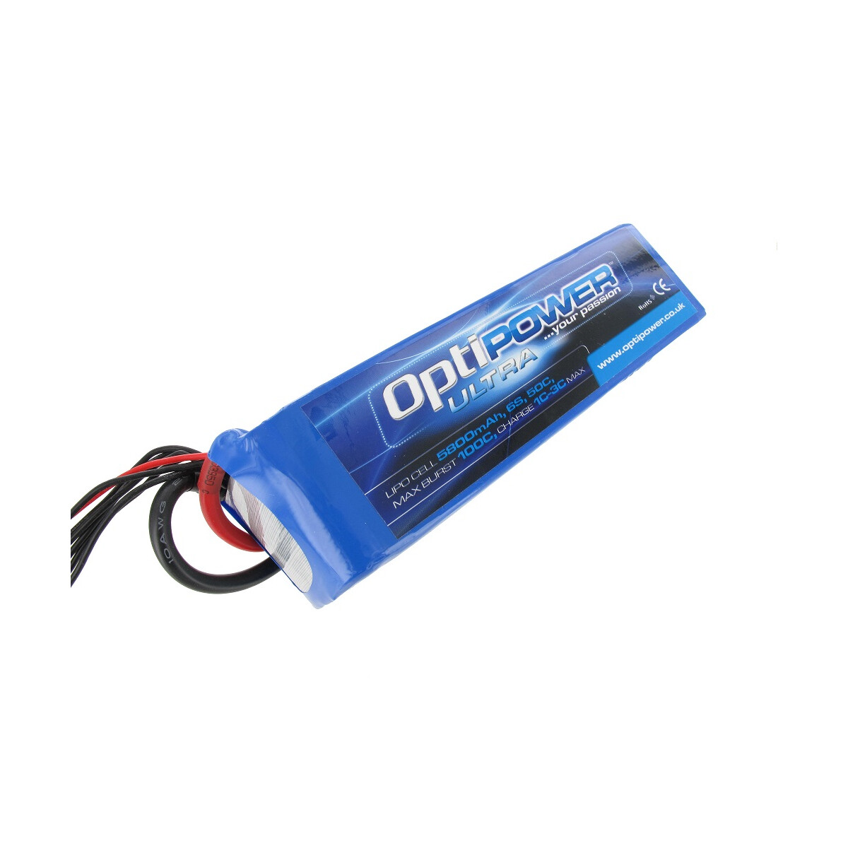 OptiPower Ultra 50C Lipo Cell Battery 5800mAh 6S 50C