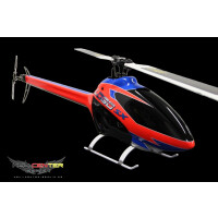 Heckrohrverkleidung Carbon Logo 600 SX neon rot