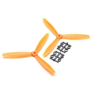 3-Blade Propeller-Set 5x3 orange (2x CW / 2x CCW)