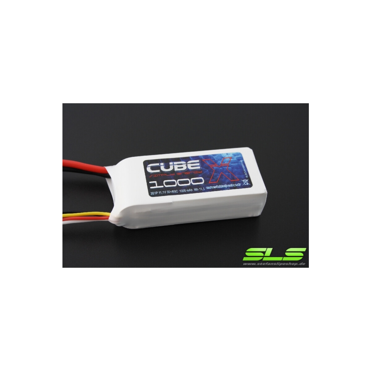 SLS X-CUBE 1000mAh 2S1P 7,4V 30C/60C