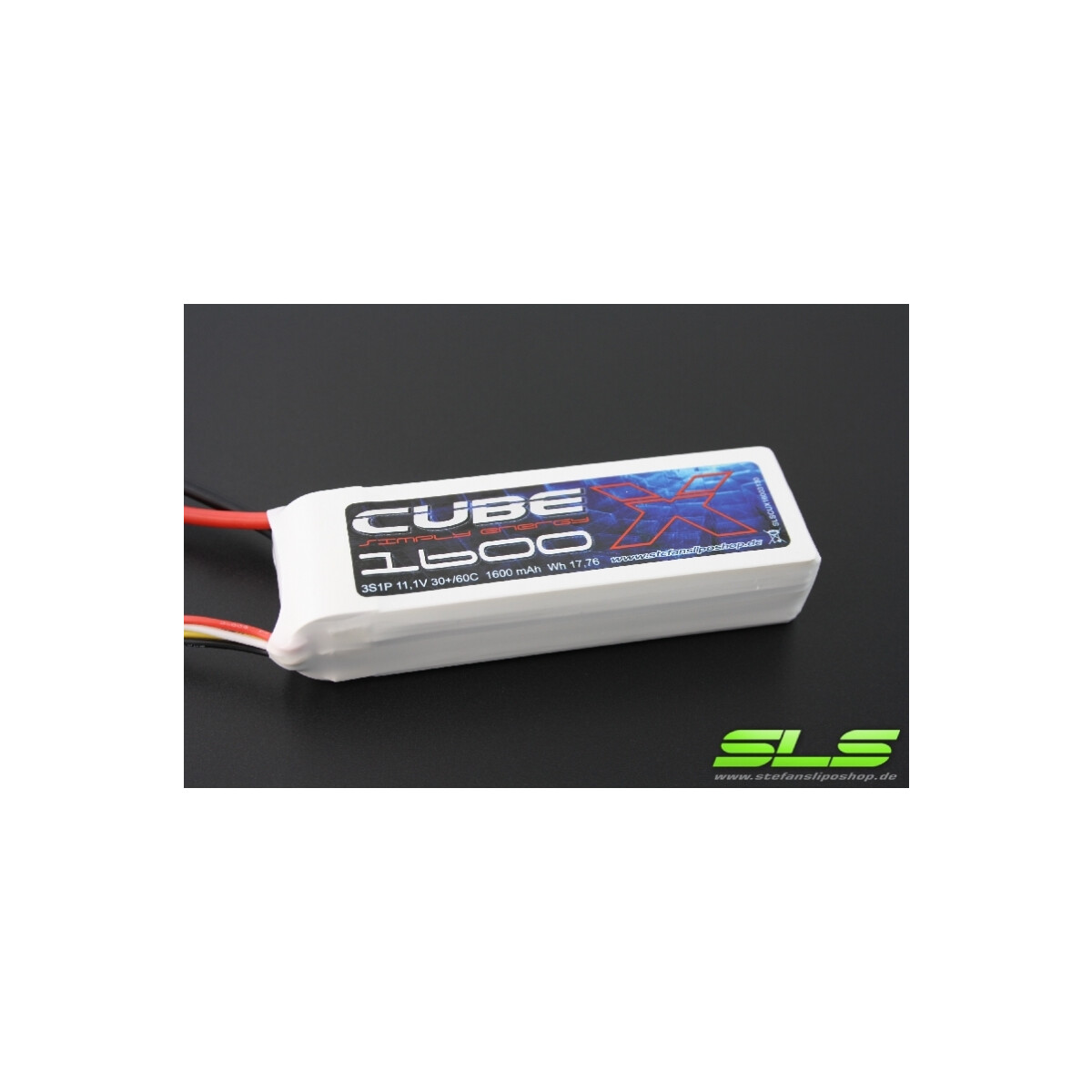 SLS X-CUBE 1600mAh 2S1P 7,4V 30C/60C