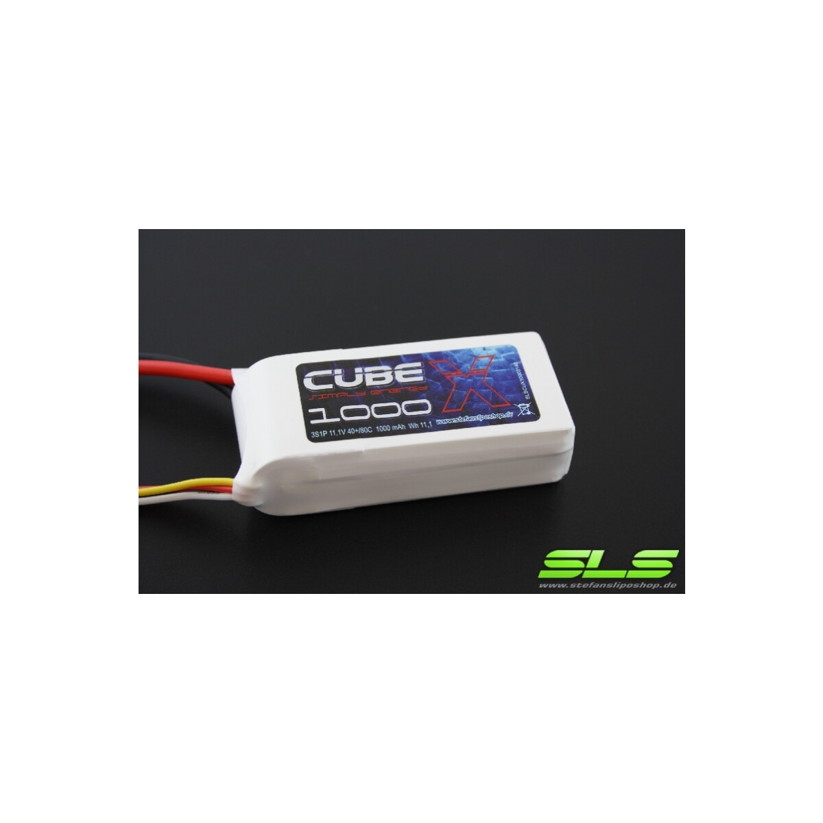 SLS X-CUBE 1000mAh 3S1P 11,1V 40C/80C