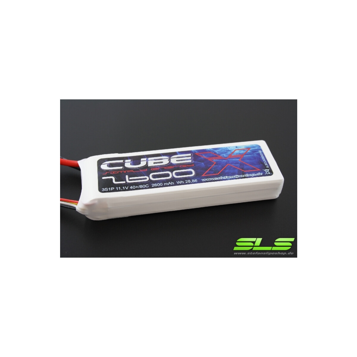 SLS X-CUBE 2600mAh 3S1P 11,1V 40C/80C