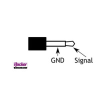 DUPLEX 2,4EX PPM-DSC-Buchse-Schwarz (mono) für Sender DC/DS