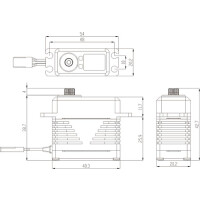 Servo SB-2282SG Digital (23kg/cm) 7.4Volt