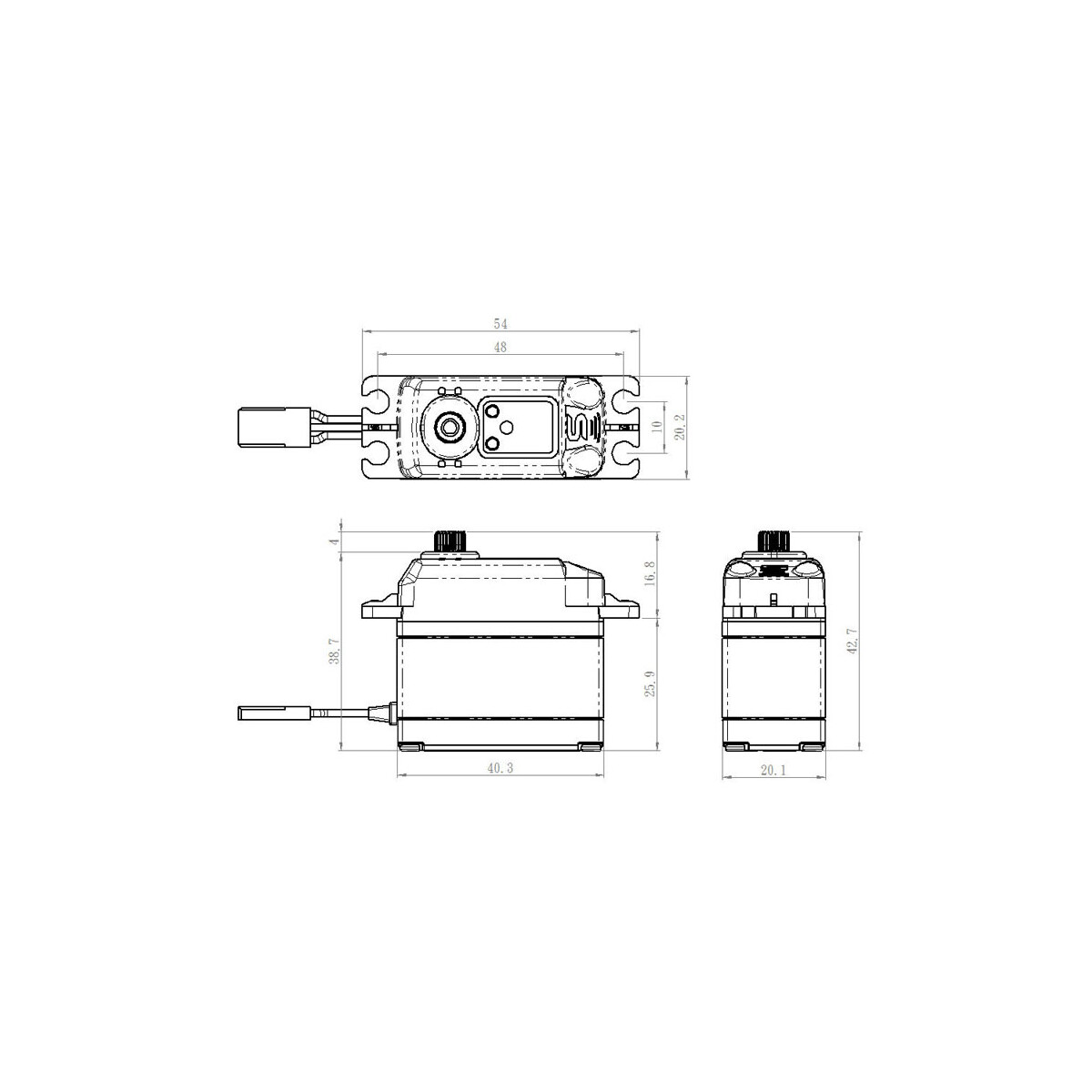 Servo SB-2271SG Digital (20kg/cm) 7.4Volt