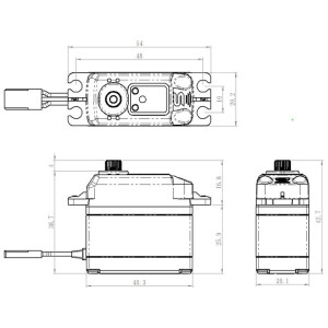 Servo SB-2272MG Digital (7kg/cm) 7.4Volt