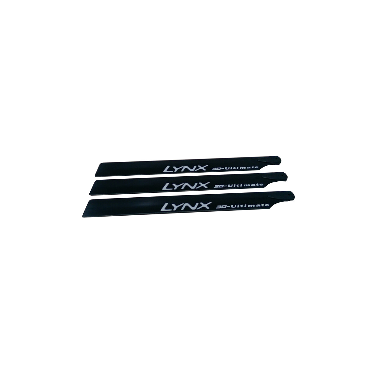 Carbon Plastic Main Blade 250mm - 3Pcs, Black