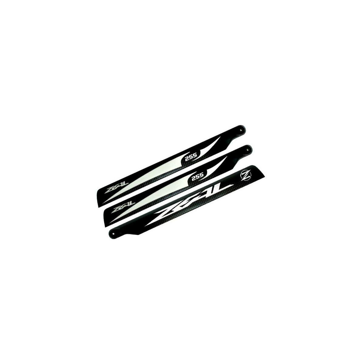 ZEAL Carbon Fiber Main Blade 255mm - White