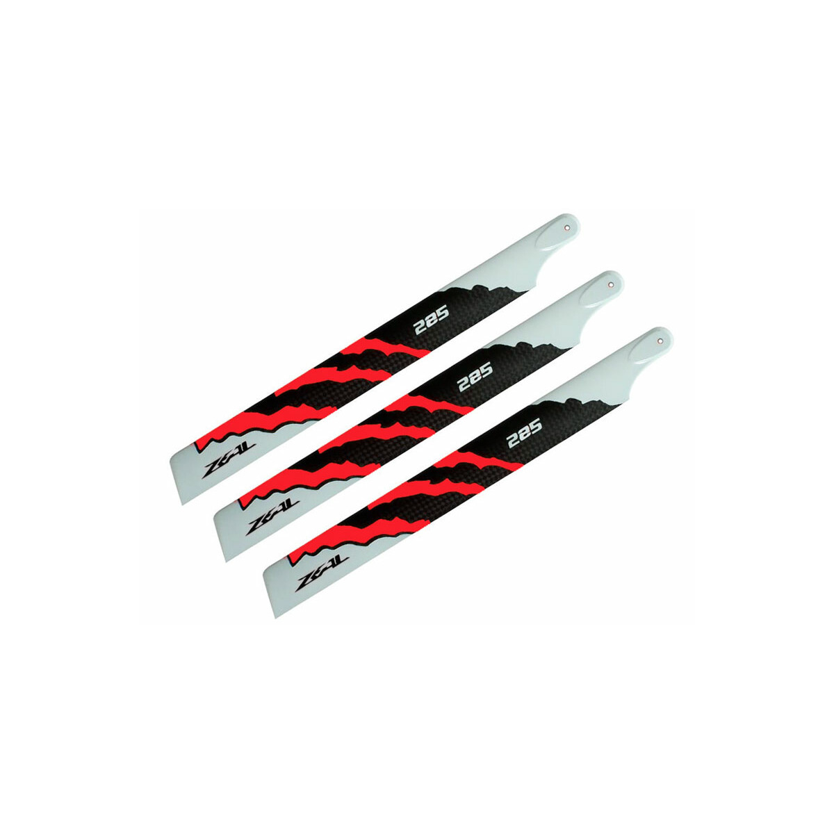 ZEAL ENERGY 3-Blade Carbon Fiber Main Blades 285mm (Neon...