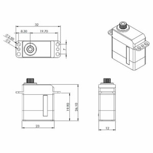 3x HV93 und 1x HV93i - HV Digital Servo combo