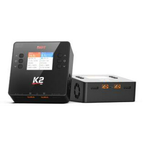 iSDT SMART CHARGER K2 DUO - 200/500W, 20A, 2x6S Lipo, integriertes Netzteil