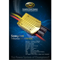 Scorpion TRIBUNUS II 14-200A (SBEC) Brushless Regler 4-14S Lipo