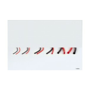 Schrumpfschlauch 3,2mm x 2mm x 500mm Rot/Schwarz.