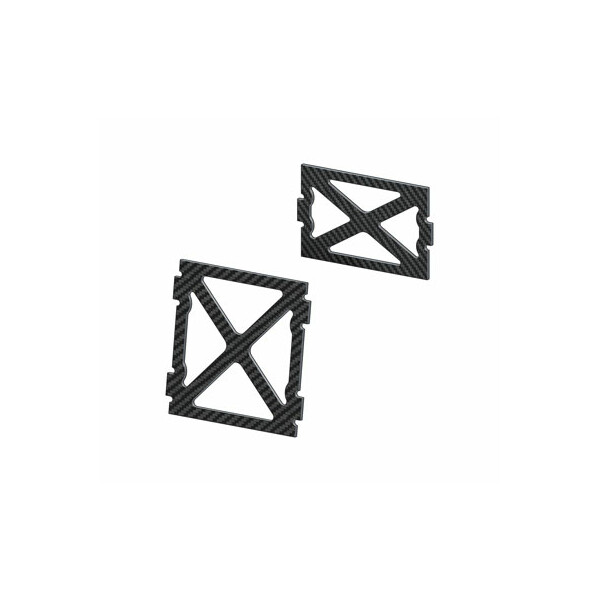 Chassis Versteifungsplatten, LOGO 500/600 Carbon