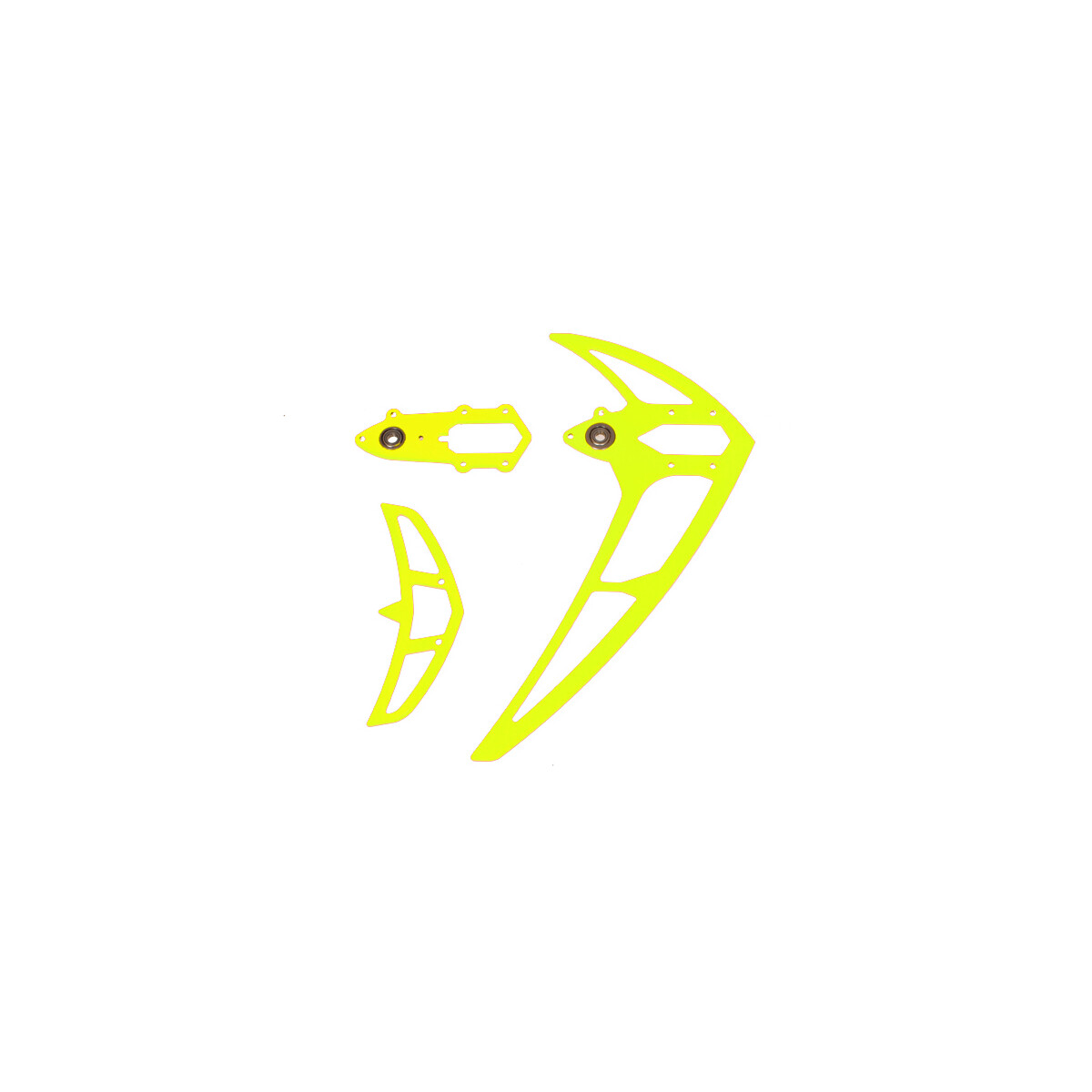 Leitwerkssatz, neon gelb , LOGO 600