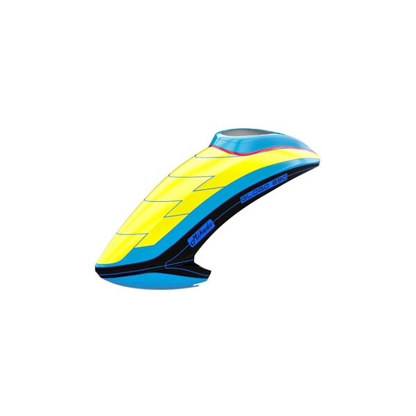 Haube GLOGO 690 SX, neon-gelb/blau/schwarz
